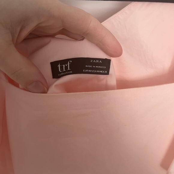 Zara Light Pink Ruffle Blouse - Picture 4 of 4